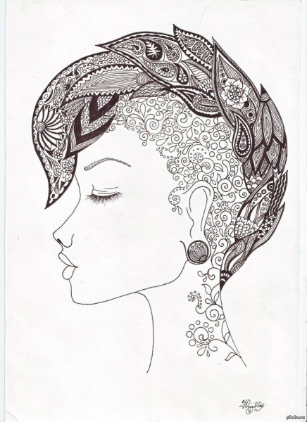 Графика гелевой ручкой