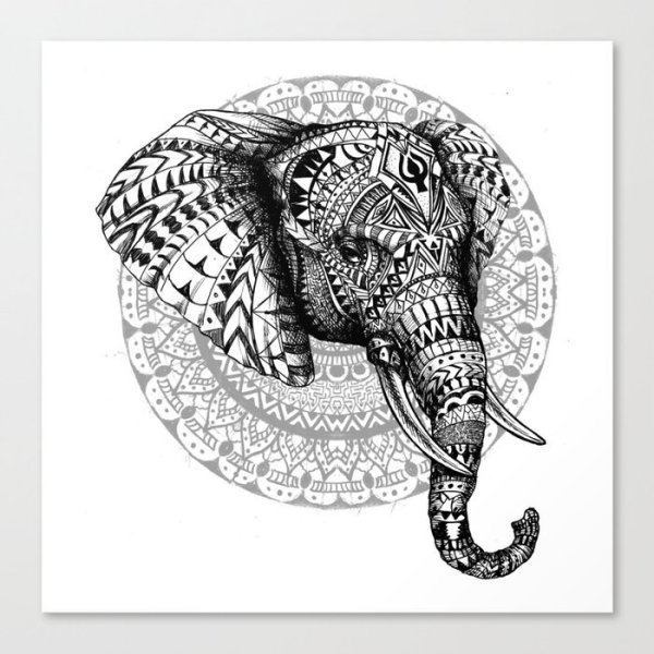 Слон в стиле Мандала