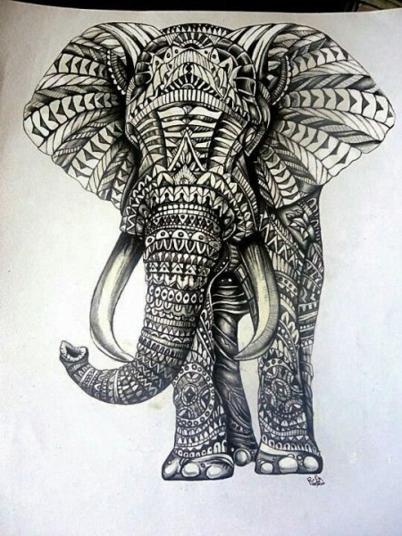 Слон стилизация