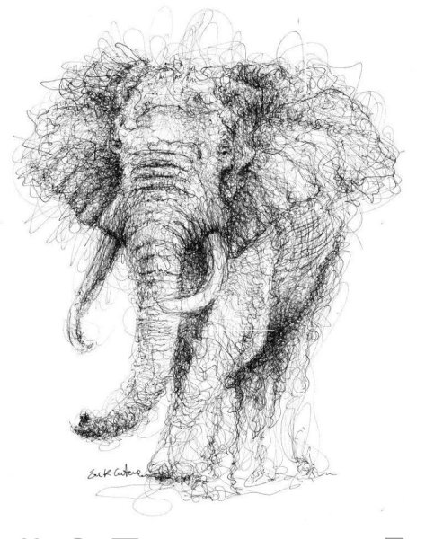 Ручка со слоном