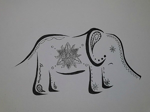 Слон каллиграфия