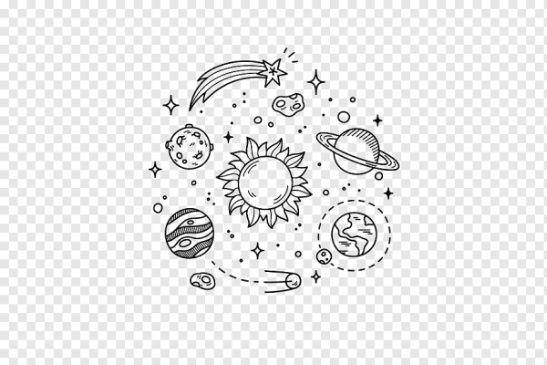 Рисунки для срисовки планеты