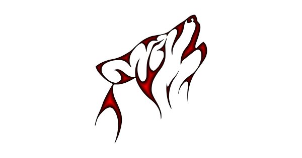 Тату ручкой крутое волк