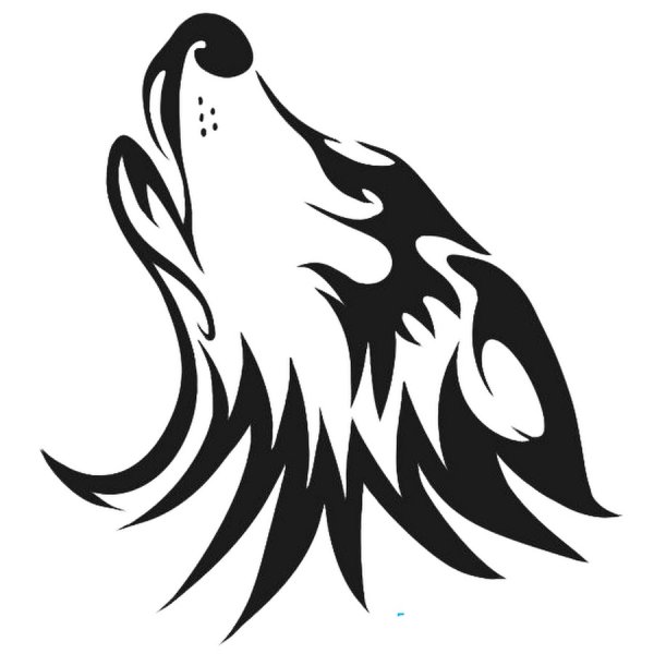 Тату волка для срисовки