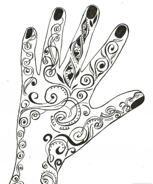 Узоры ручкой легкие