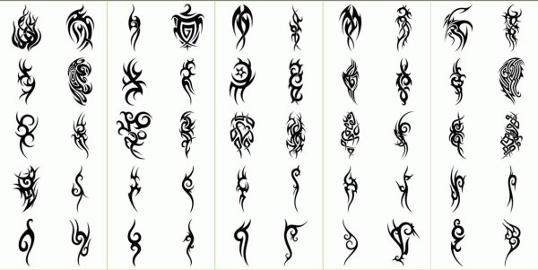 Маленькие тату узоры для мужчин