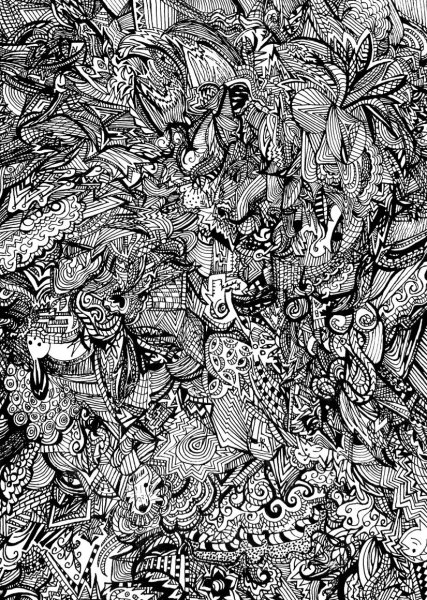 Абстракция с мелкими деталями