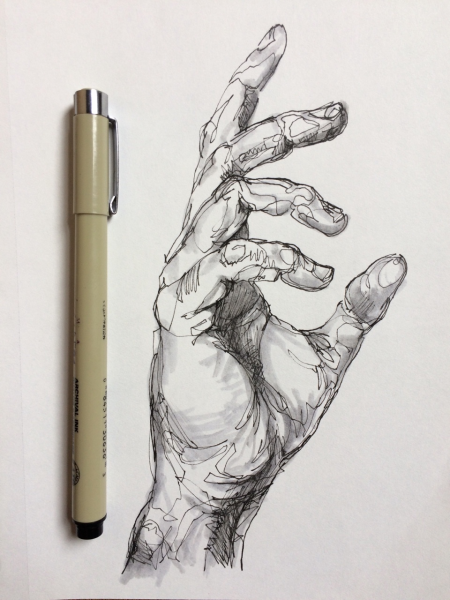 Наброски ручкой