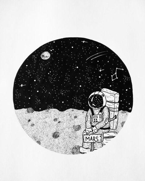 Космос рисунок