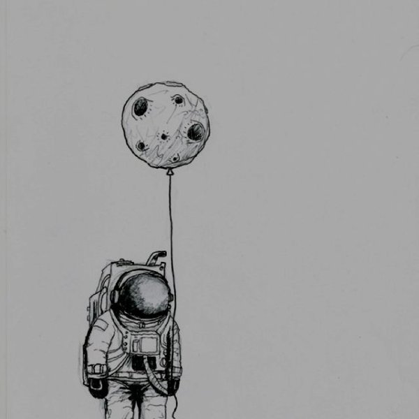 Тату космонавт на Луне