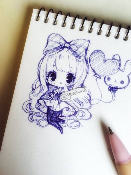 Рисунки ручкой для срисовки