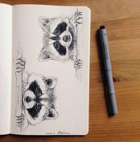 Простые и милые рисунки для скетчбука