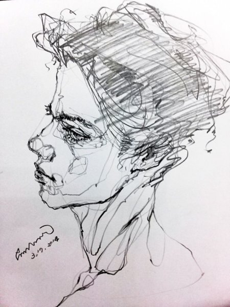 Эстетичные зарисовки карандашом