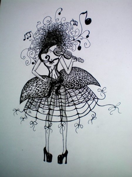 Рисование гелевой ручкой