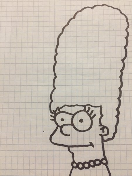 Рисунки для срисовки симпсоны