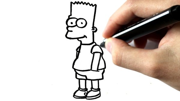 Как нарисовать Симпсона 3 д ручкой