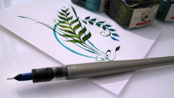 Каллиграфия параллель пен