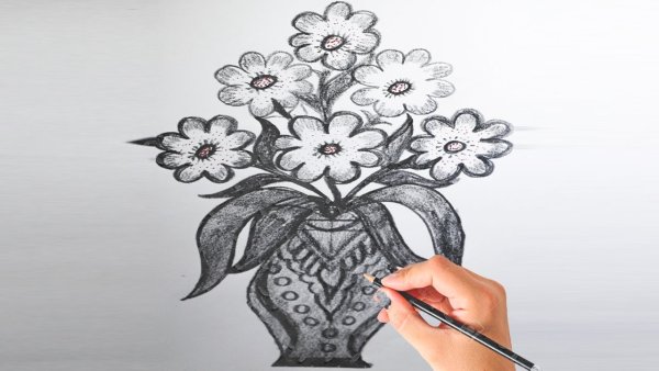 Чем украсить рисунок в карандаше разная техника