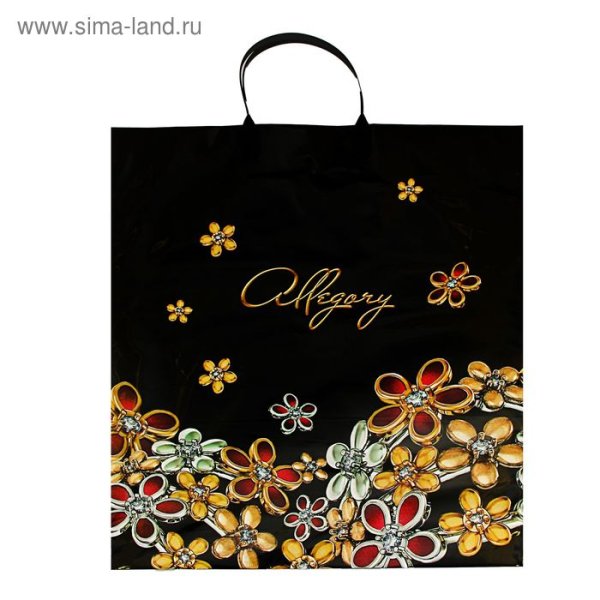 Пакет пластик. Ручка 40*44+10 100мкм "аллегория" /Россия (100/10) арт.18007