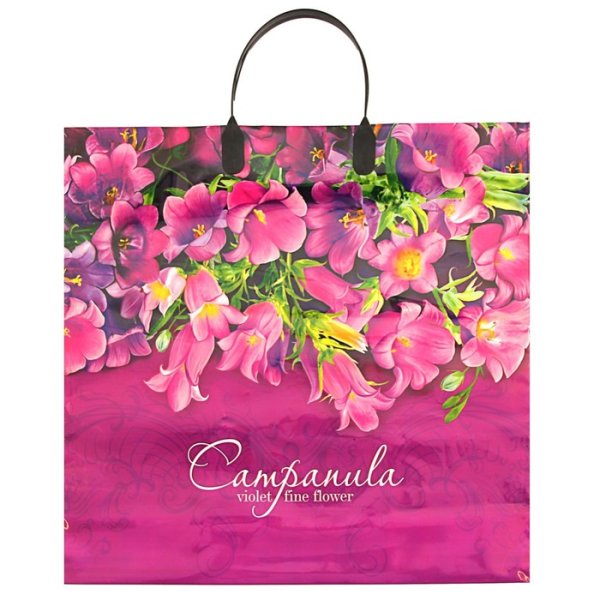 Пакет с пласт ручками Виолет 90мкм 38*35 1/10