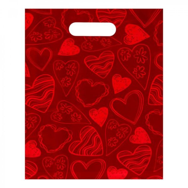 Пакет полиэтиленовый с вырубной ручкой, 31 х 40 см, 60 мкм