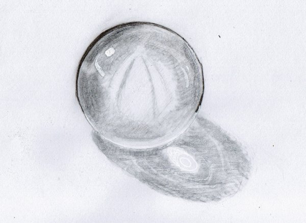 Стеклянный шар для рисования