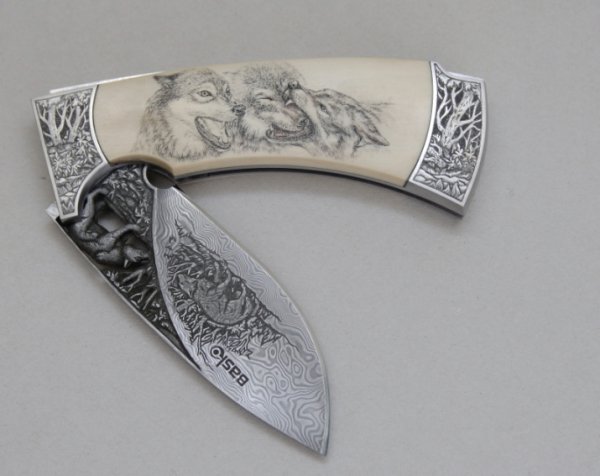 Ножи Баско с волками