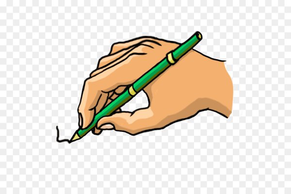 Рука пишет ручкой