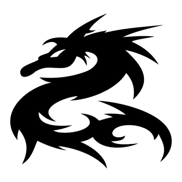 Дракон на руке ручкой