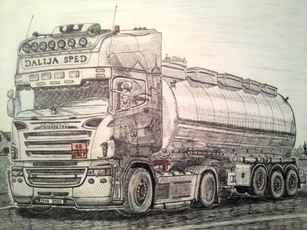 Фура рисунок