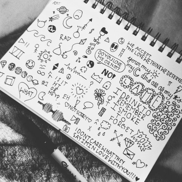 Мелкие рисунки для скетчбука