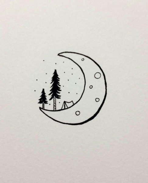 Рисунки черной ручкой легкие для срисовки