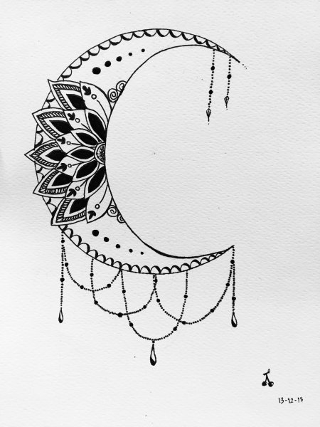 Лунница тату