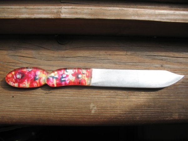 Ручка кухонного ножа из оргстекла