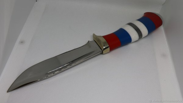 Нож НР-40 С наборной ручкой из оргстекла