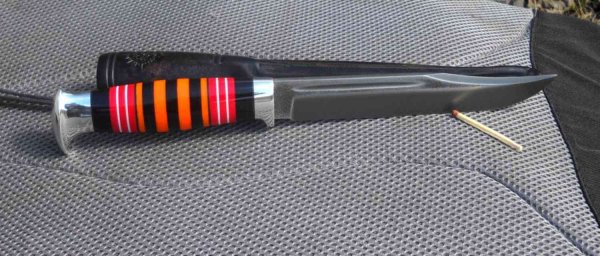 Нож финка с наборной ручкой