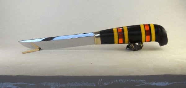 Наборная ручка для ножа из оргстекла