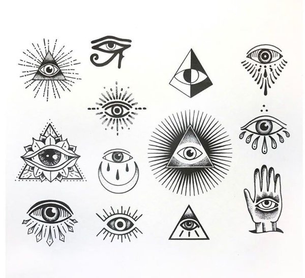 Глаз тату эскиз