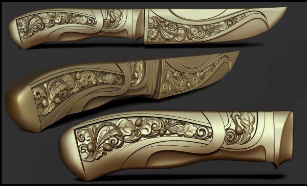 3д рукоятка для ножа для арткам