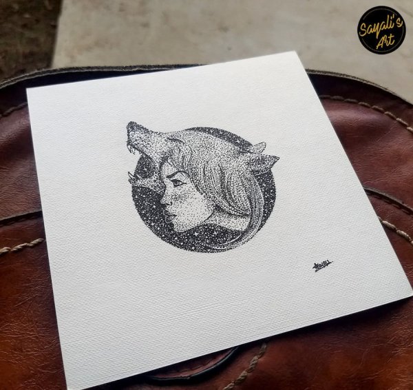 Точечная техника рисования гелевой ручкой