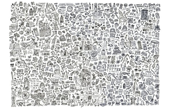 Черно белый фон для тетради