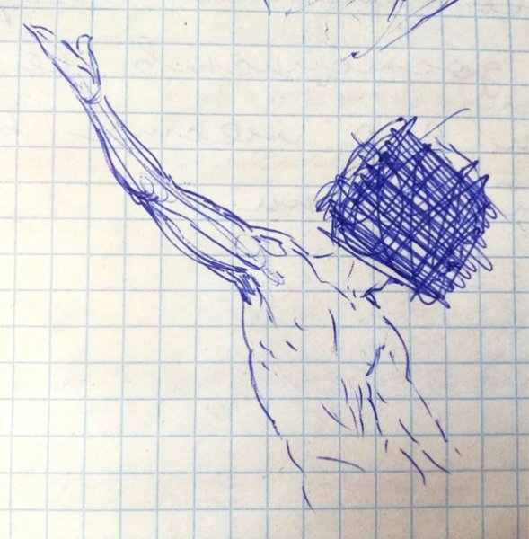 Рисунки на листочке в клетку