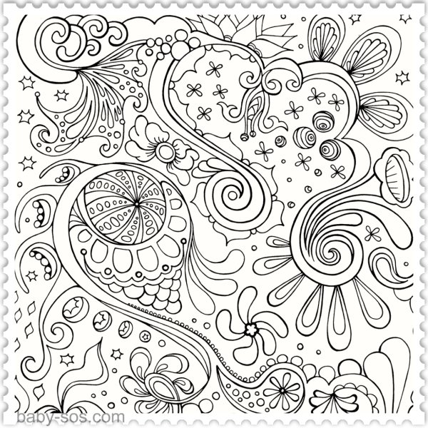 Раскраски для успокоения нервов