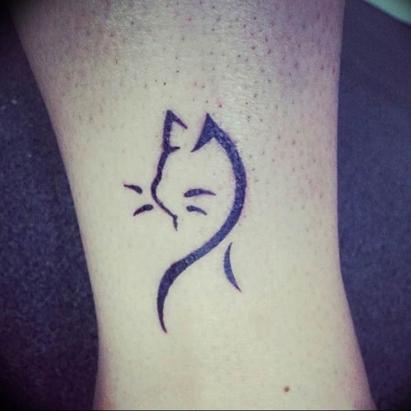 Тату кошки легкое