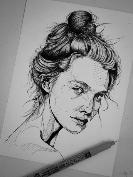 Портрет линером