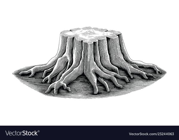 Пень раскраска для детей