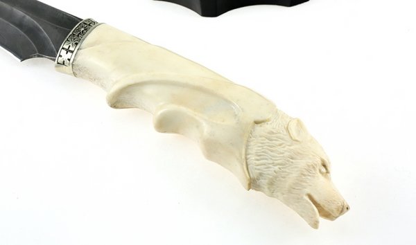 Нож "ЗУБР" 65х13 цельная рукоять