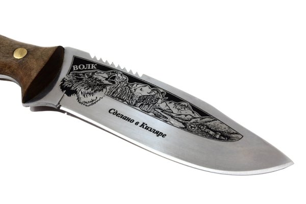 Охотничий нож волк