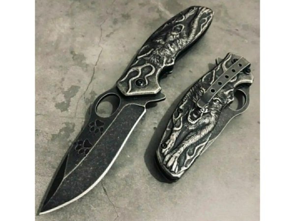 Нескладной нож волк f935