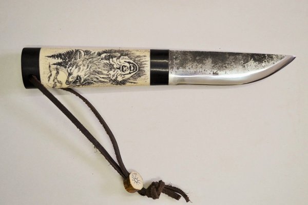 Гравировка на ноже медведь